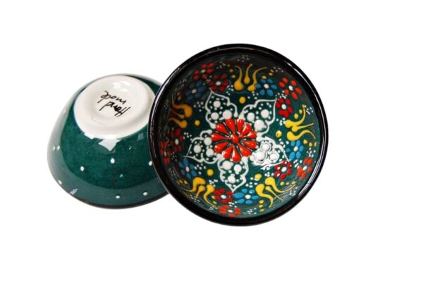 Miseczka ceramiczna 8cm - ciemnozielona