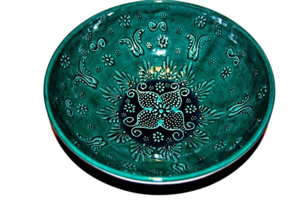Miska ceramiczna turkusowa 20cm