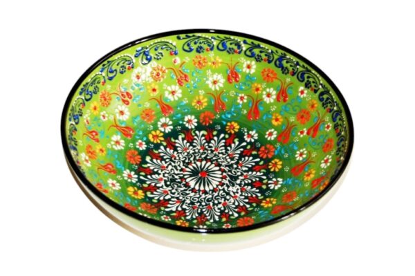 Miska ceramiczna - zielona łąka - 20cm