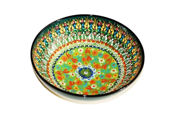 Miska ceramiczna zielona 20cm