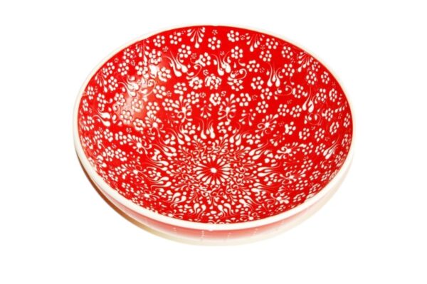 Miska ceramiczna czerwona 25cm