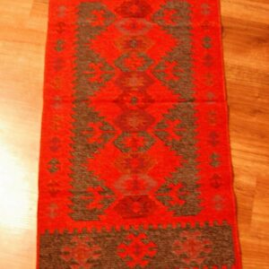 Kilim anatolijski czerwono-brązowy dwustronny 120cm x 60cm - obrazek 2
