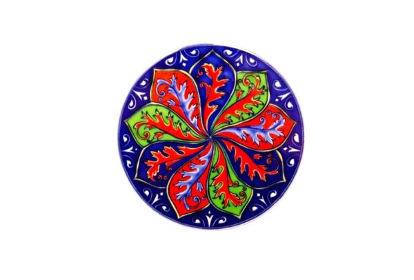 Podstawka ceramiczna okrągła - kolorowe liście