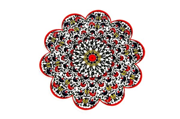Podstawka ceramiczna - żółte tulipany