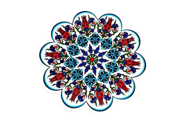 Podstawka ceramiczna - tulipany i goździki