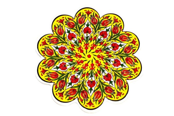 Podstawka ceramiczna jasnożółta