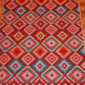 Kilim chodnik anatolijski wielokolorowy dwustronny 180cm x 120cm - obrazek 3