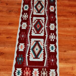 Kilim chodnik anatolijski dwustronny 220cm x 60cm - obrazek 2