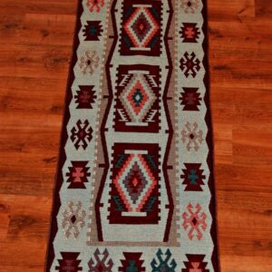Kilim chodnik anatolijski dwustronny 220cm x 60cm - obrazek 3