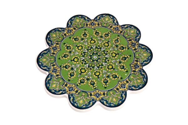 Podstawka ceramiczna zielona