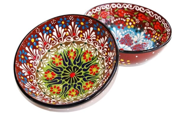 Miska ceramiczna brązowa 20cm